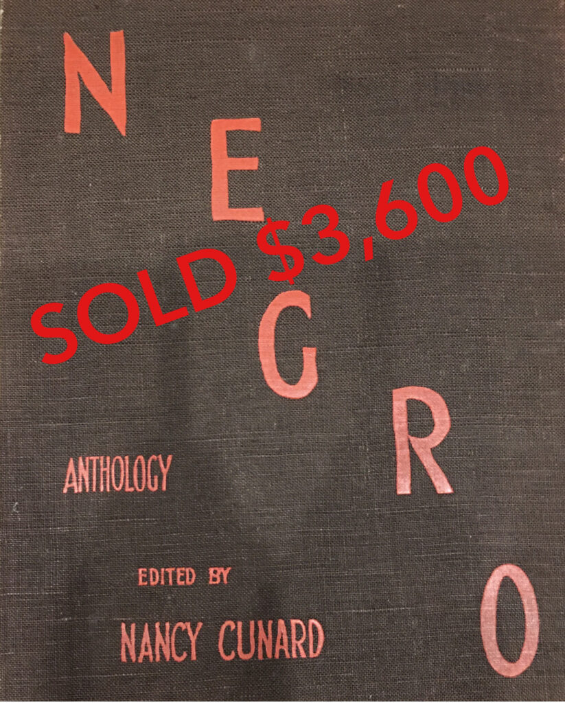 Estate Sale Goddess Negro Cunard