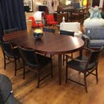 Rosewood Dining Set 2 Leaves 6 Chairs Vintage