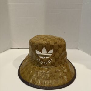 gucci x adidas monogram bucket hat