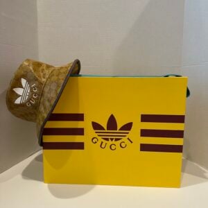 gucci x adidas monogram bucket hat