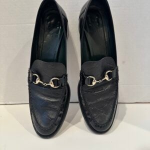 gucci horsebit monogrammed loafer