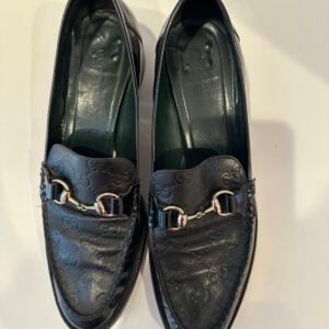 gucci horsebit monogrammed loafer