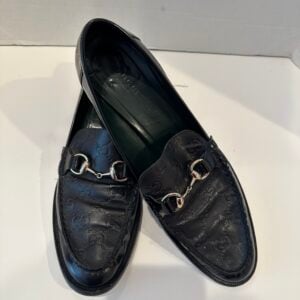 gucci horsebit monogrammed loafer