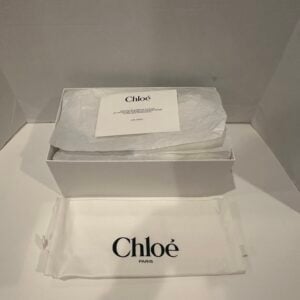 chloe logo woody slides