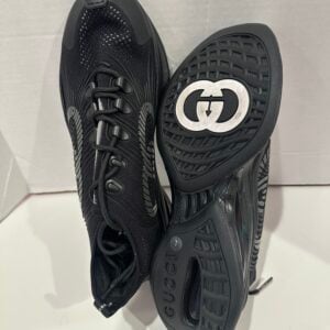 gucci run sneaker black