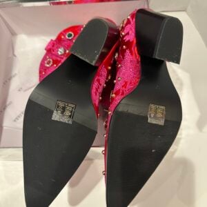 azalea wang red brocade gem western boots