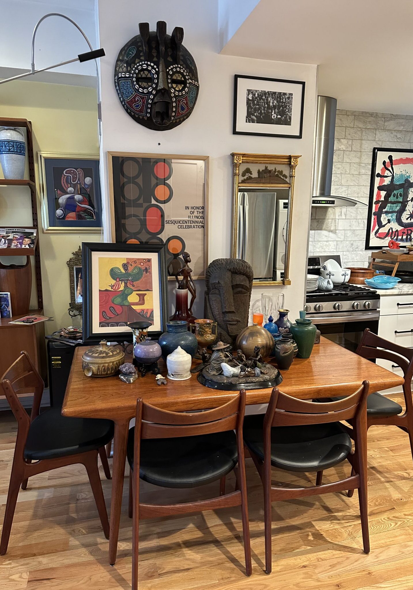 Black Household Danish African Modern J L Moller Table